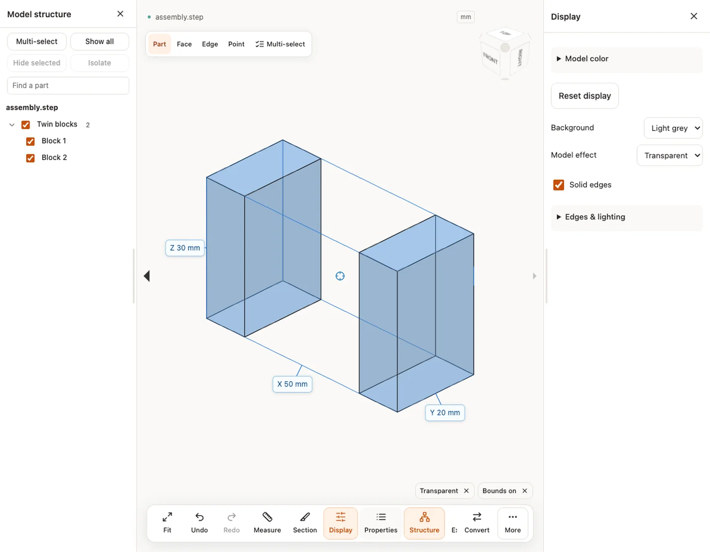 Transparente — assembly.step (STEP)